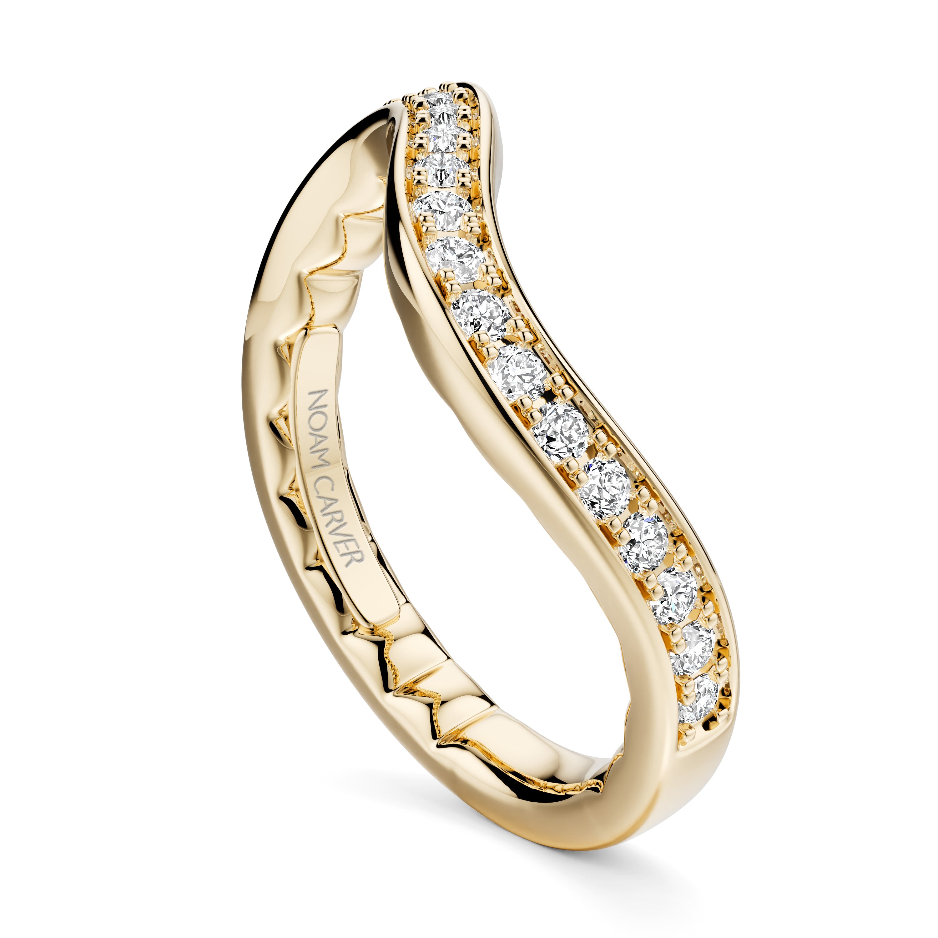 Noam Carver Matching Band LU031-01 in 14K Yellow Gold