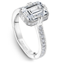 Noam Carver Engagement Ring NCAW-03 in 14K White Gold