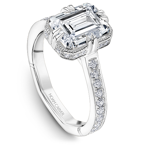 Noam Carver Engagement Ring NCAW-03 in 14K White Gold