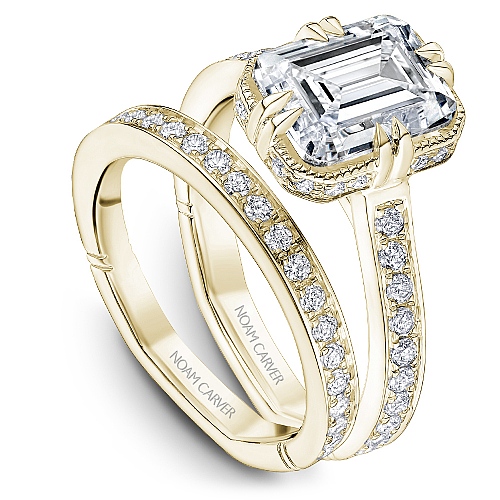 Noam Carver Engagement Ring NCAW-03 in 18K Yellow Gold