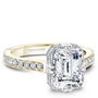 Noam Carver Engagement Ring NCAW-03 in 14K Yellow Shank with White Head