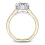 Noam Carver Engagement Ring NCAW-03 in 14K Yellow Shank with White Head
