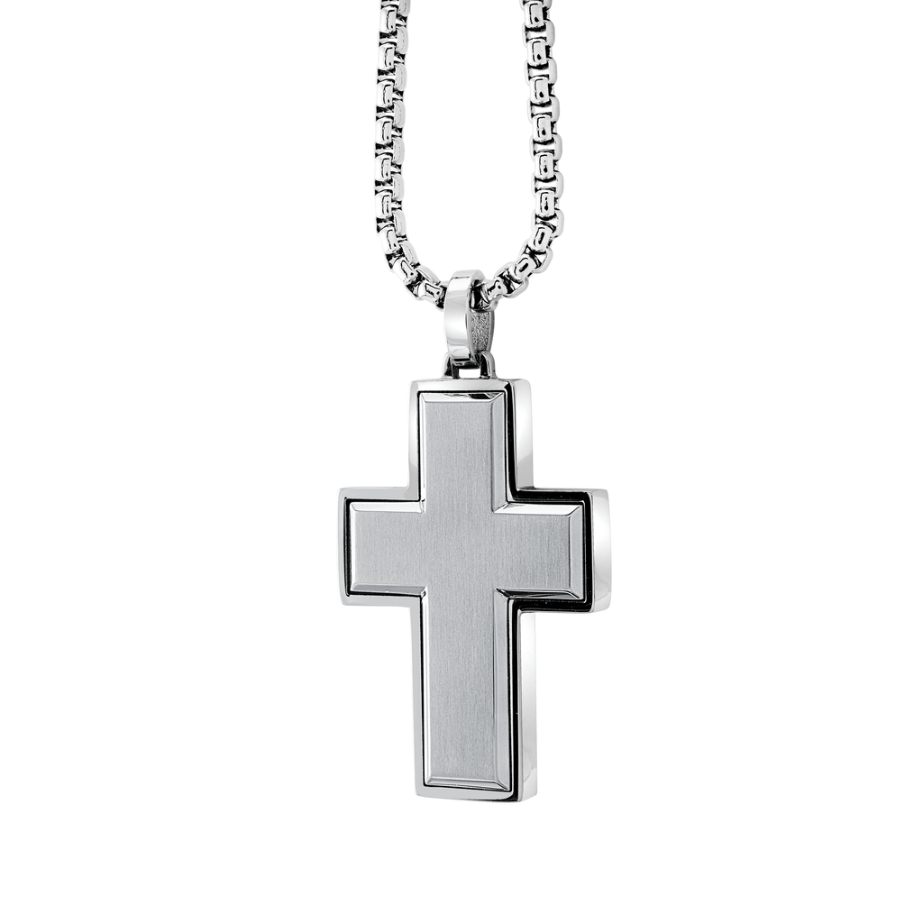 Edged Cross Pendant