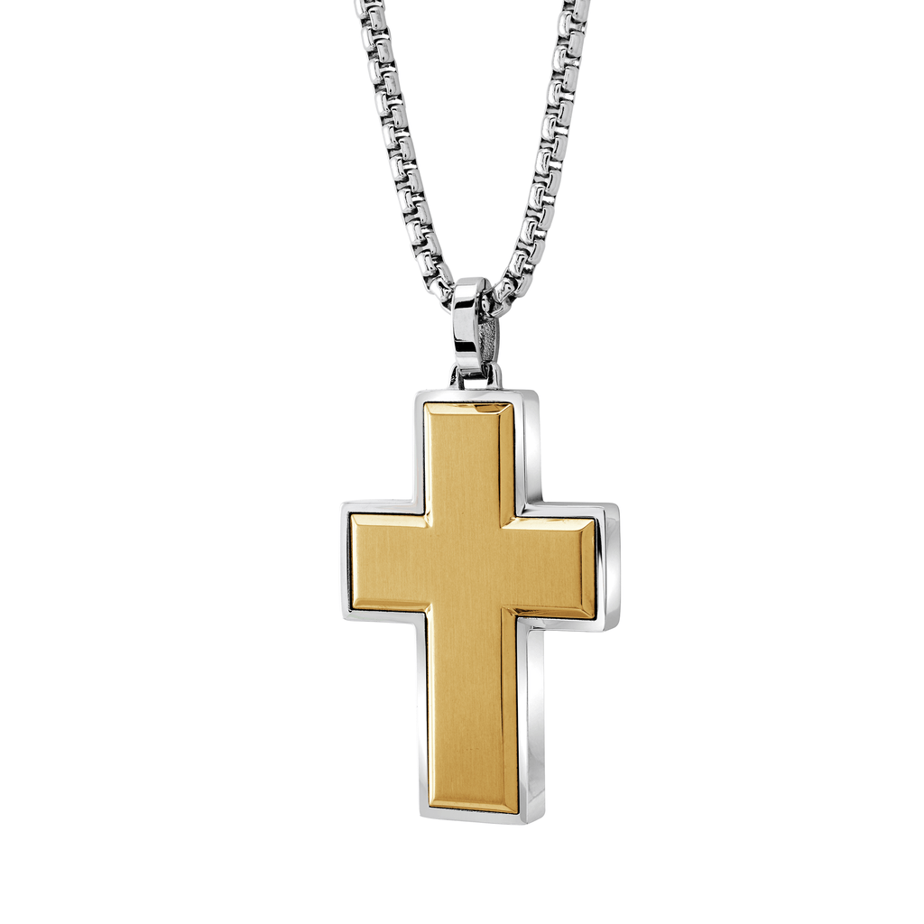Edged Cross Pendant