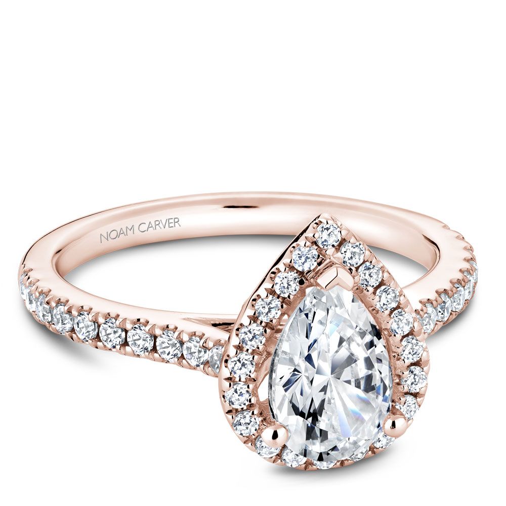 Noam Carver Engagement Ring R050-03 in 14K Rose Gold