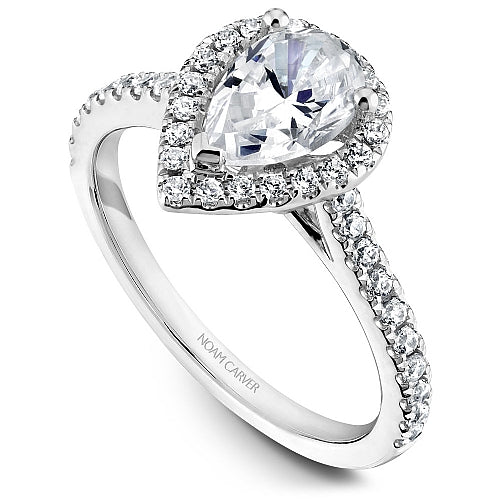 Noam Carver Engagement Ring R050-03 in 14K White Gold