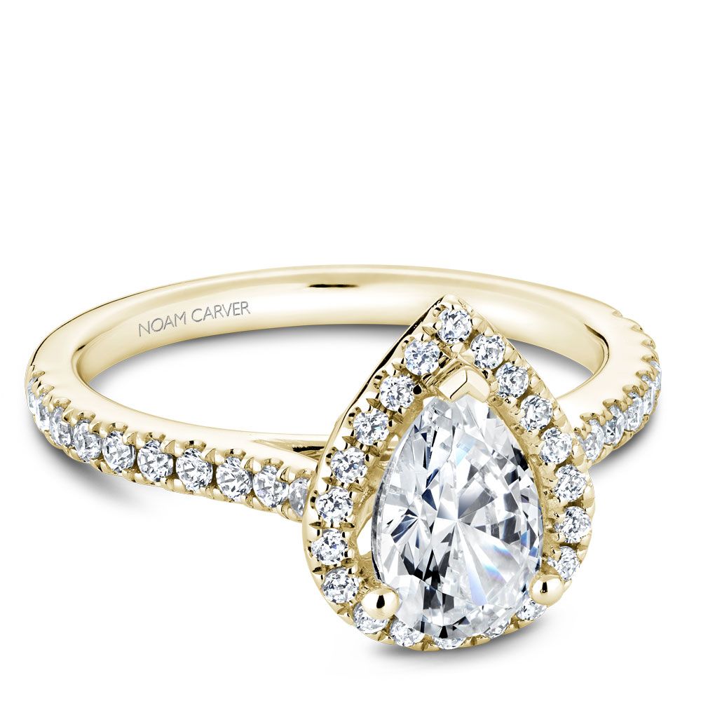 Noam Carver Engagement Ring R050-03 in 14K Yellow Gold
