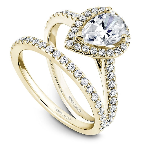 Noam Carver Engagement Ring R050-03 in 14K Yellow Gold