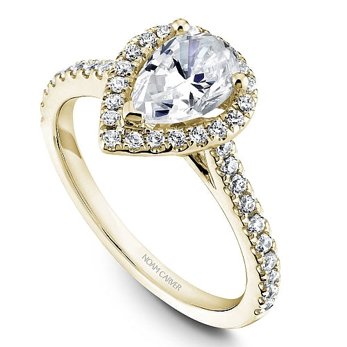 Noam Carver Engagement Ring R050-03 in 14K Yellow Gold