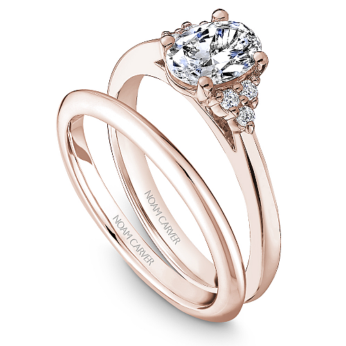 Noam Carver Engagement Ring R060-02 in 18K Rose Gold