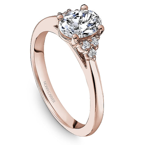 Noam Carver Engagement Ring R060-02 in 18K Rose Gold