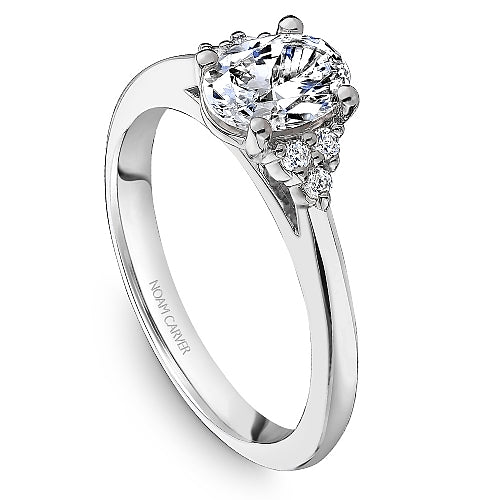 Noam Carver Engagement Ring R060-02 in 14K White Gold