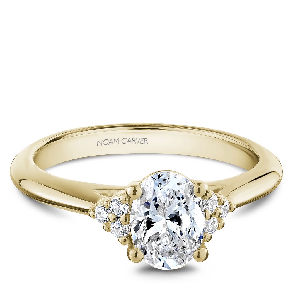 Noam Carver Engagement Ring R060-02 in 14K Yellow Gold