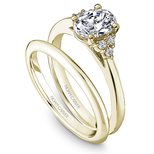 Noam Carver Engagement Ring R060-02 in 14K Yellow Gold