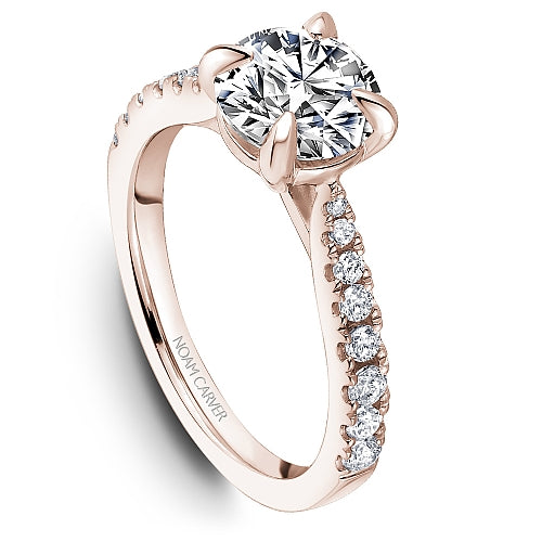 Noam Carver Engagement Ring R069-01 in 14K Rose Gold