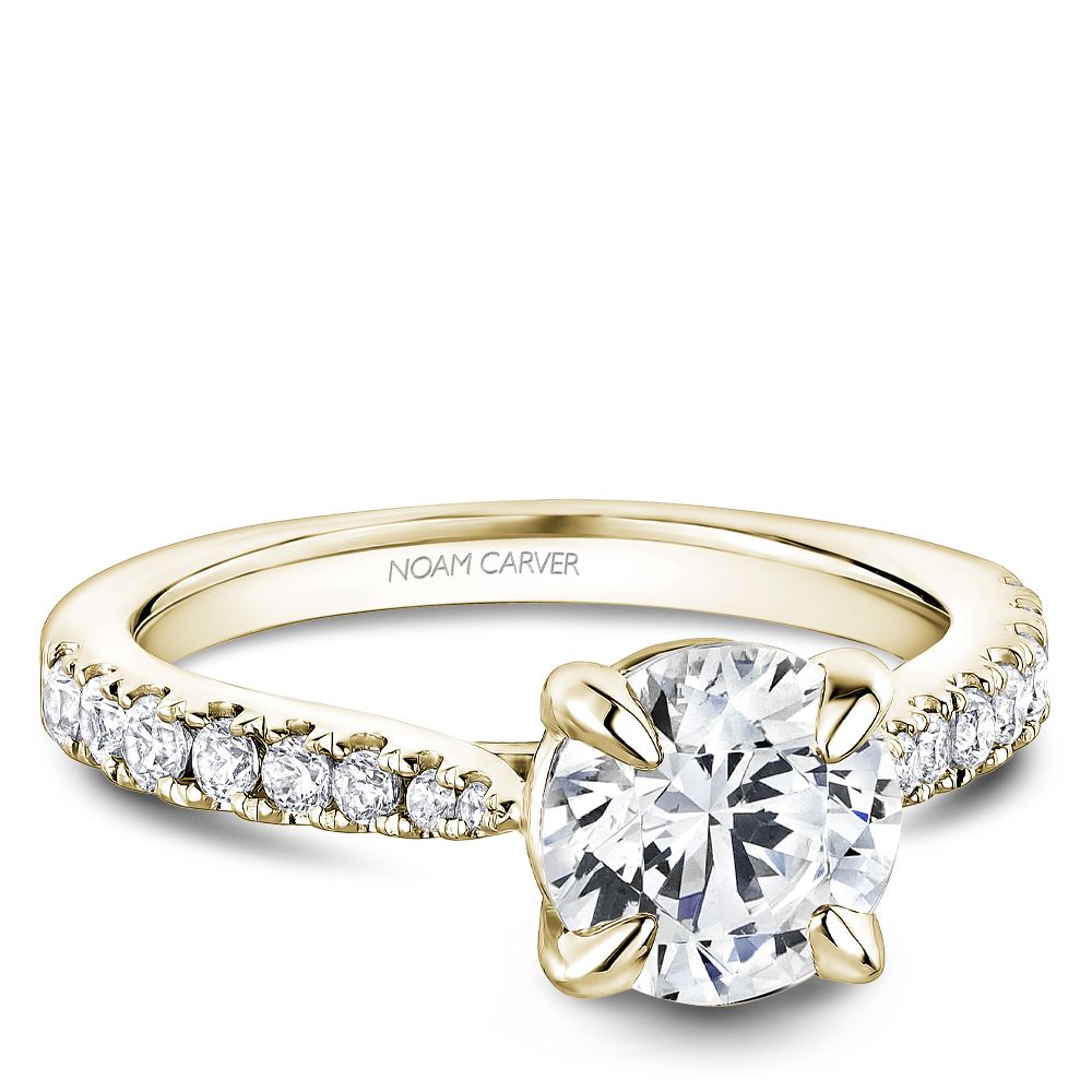 Noam Carver Engagement Ring R069-01 in 14K Yellow Gold