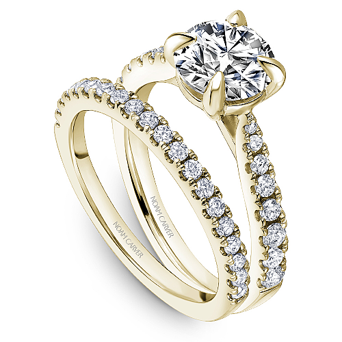 Noam Carver Engagement Ring R069-01 in 14K Yellow Gold