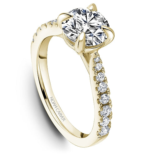 Noam Carver Engagement Ring R069-01 in 14K Yellow Gold