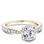 Noam Carver Engagement Ring R069-01 in 14K Yellow Shank with White Head