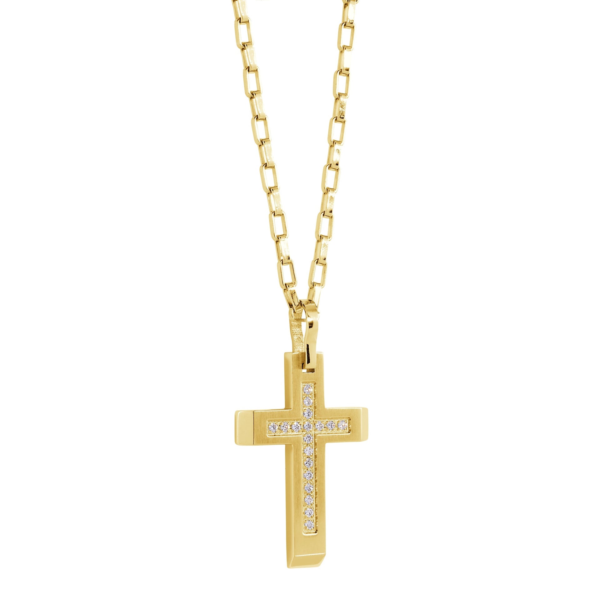 Studded Cross Pendant