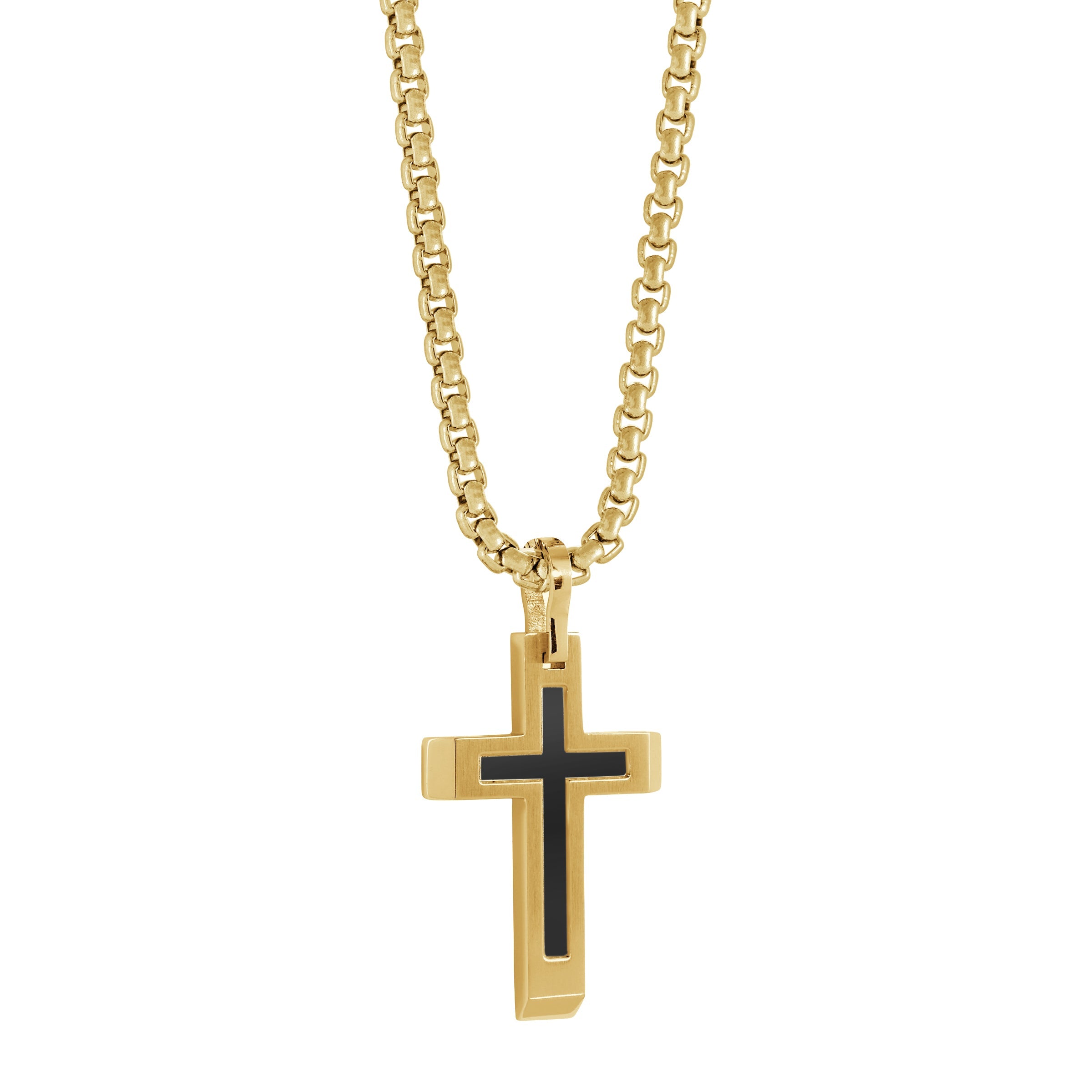 Matte Centre Cross Pendant