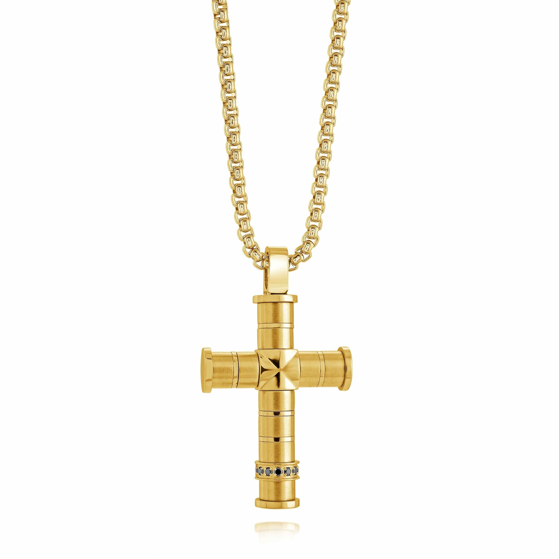 Brushed Cross Pendant
