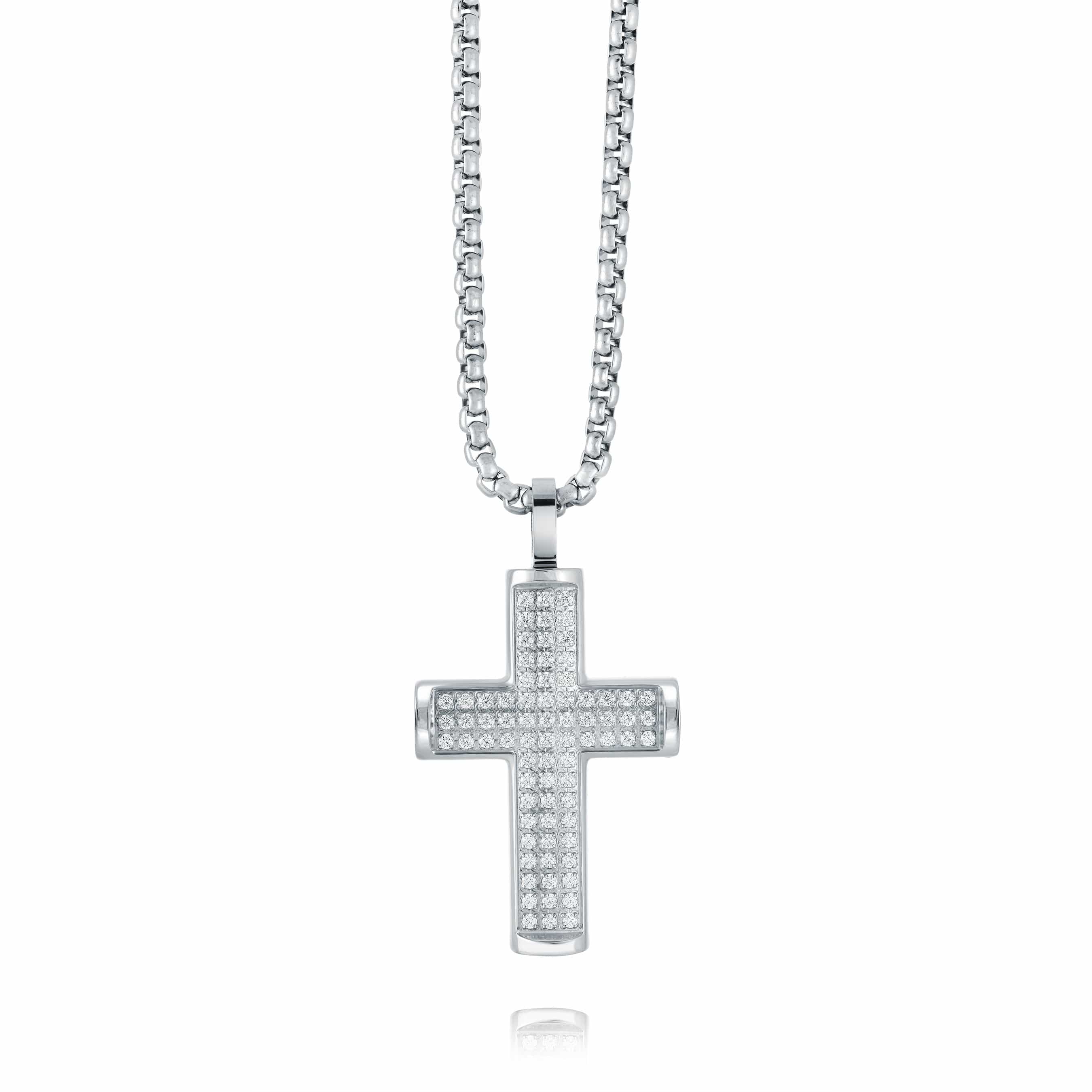 Full Studded Cross Pendant