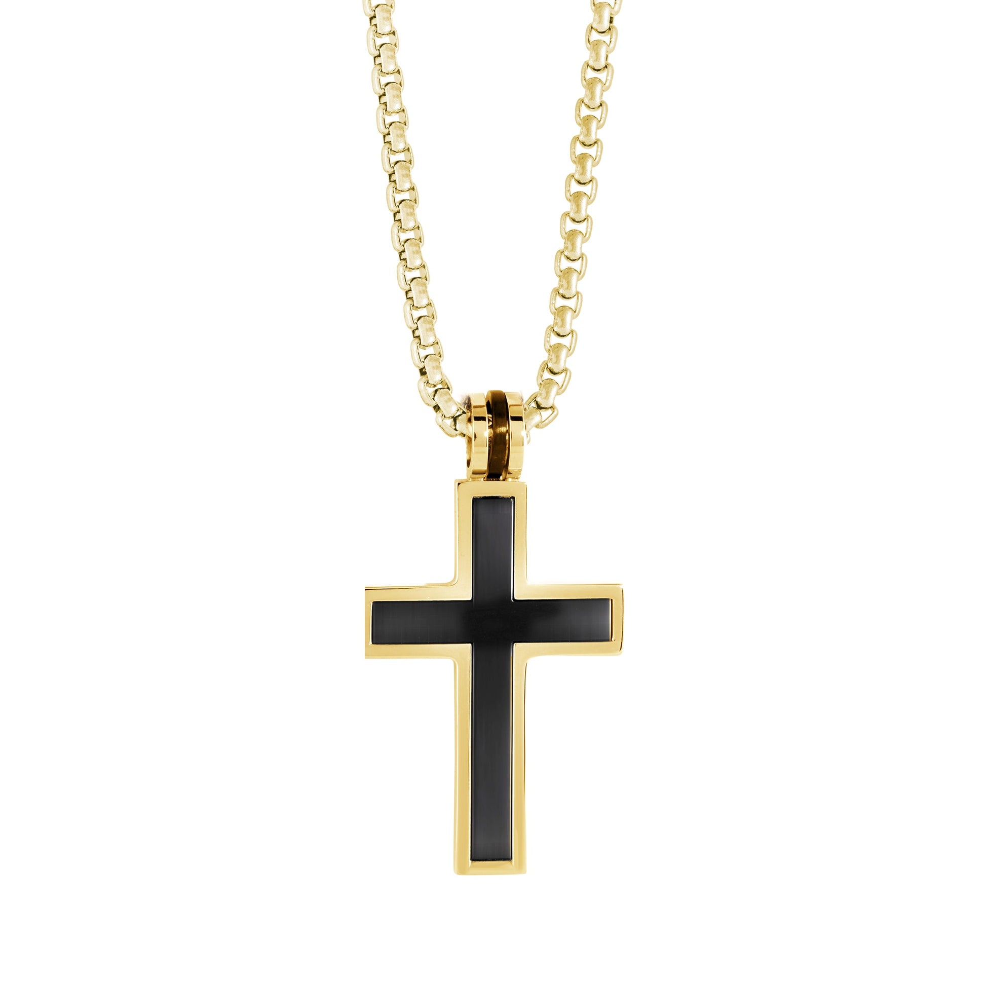 Inlay Cross Pendant