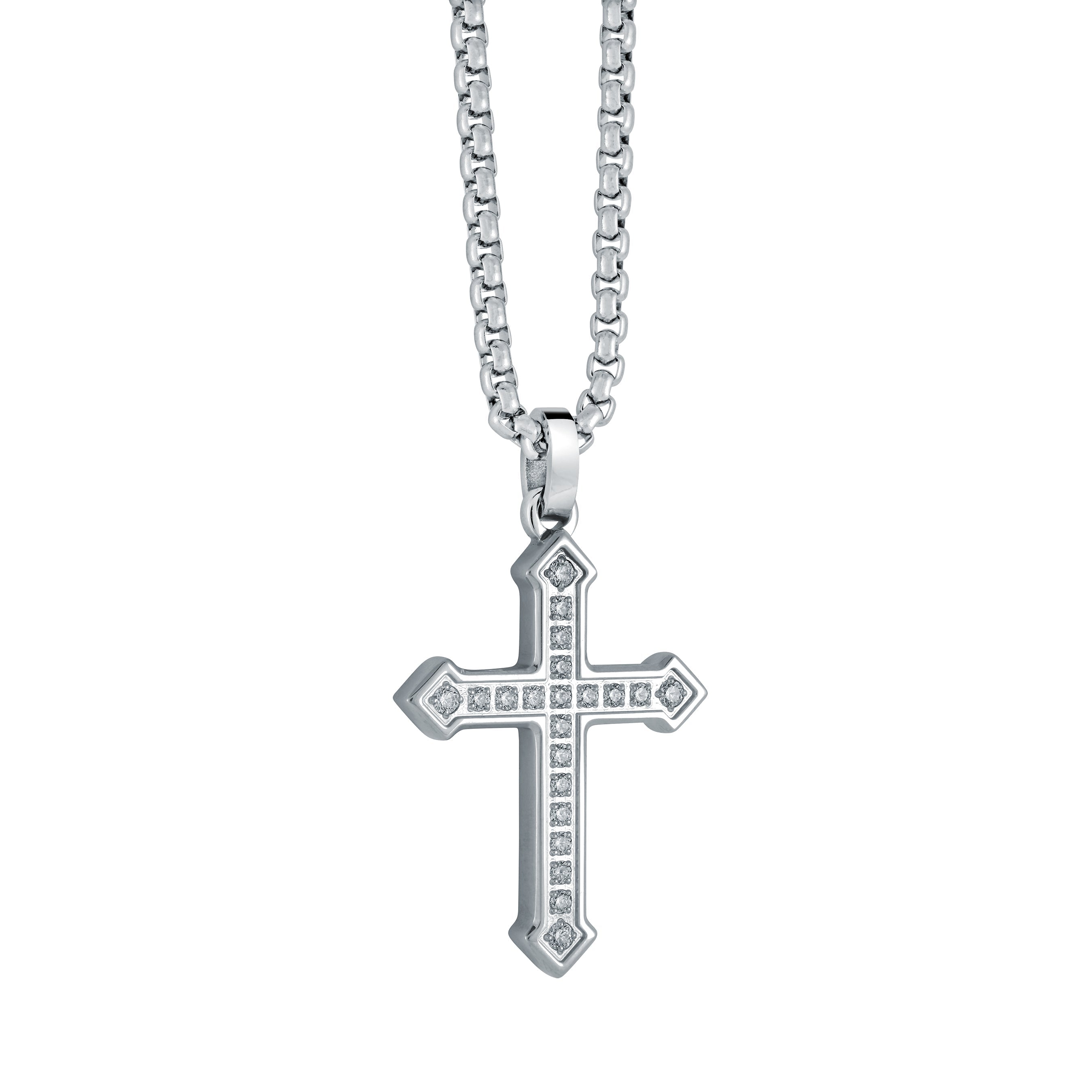 Studded Roman Cross Pendant