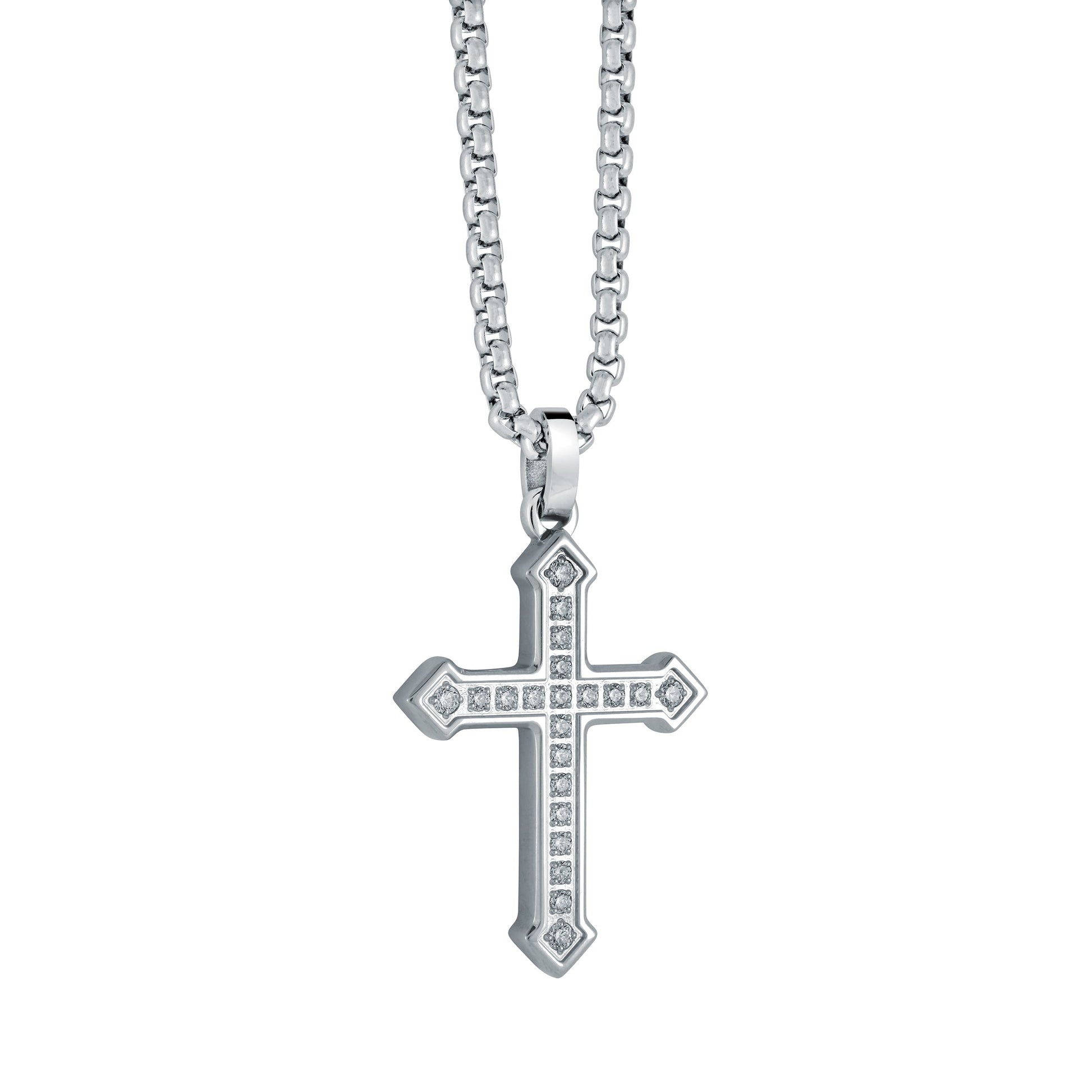 Studded Roman Cross Pendant