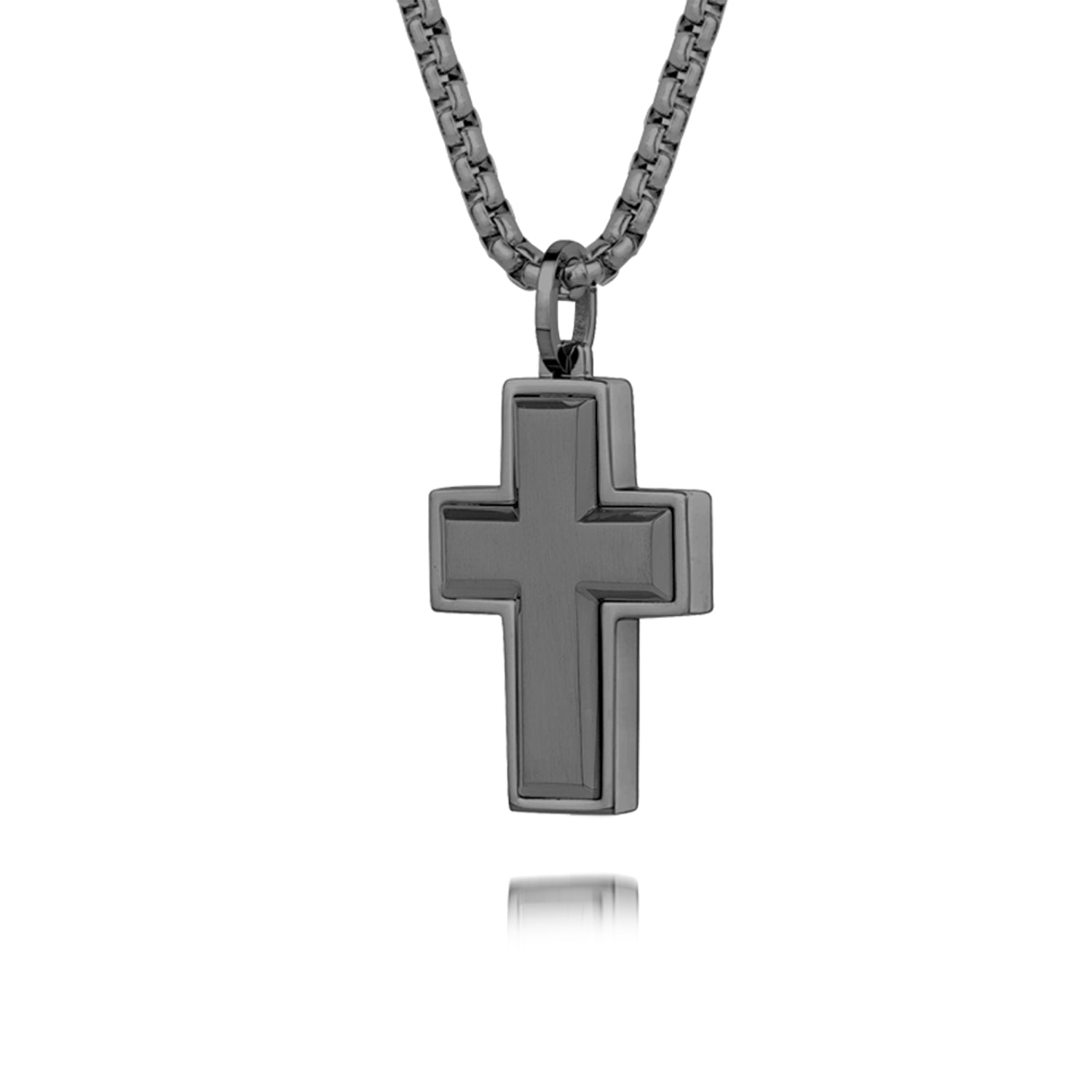 Edged Cross Pendant