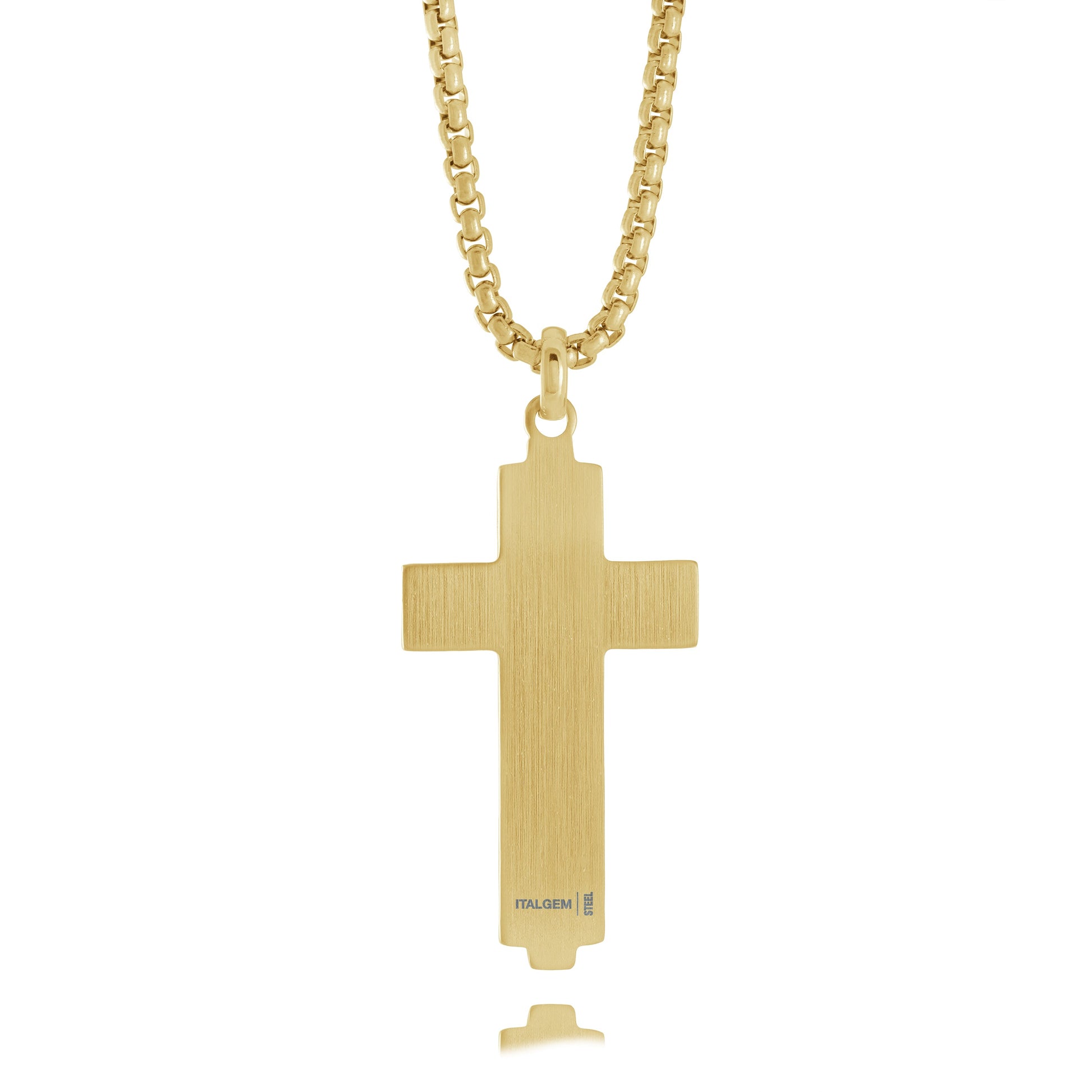 Fluted Cross Pendant