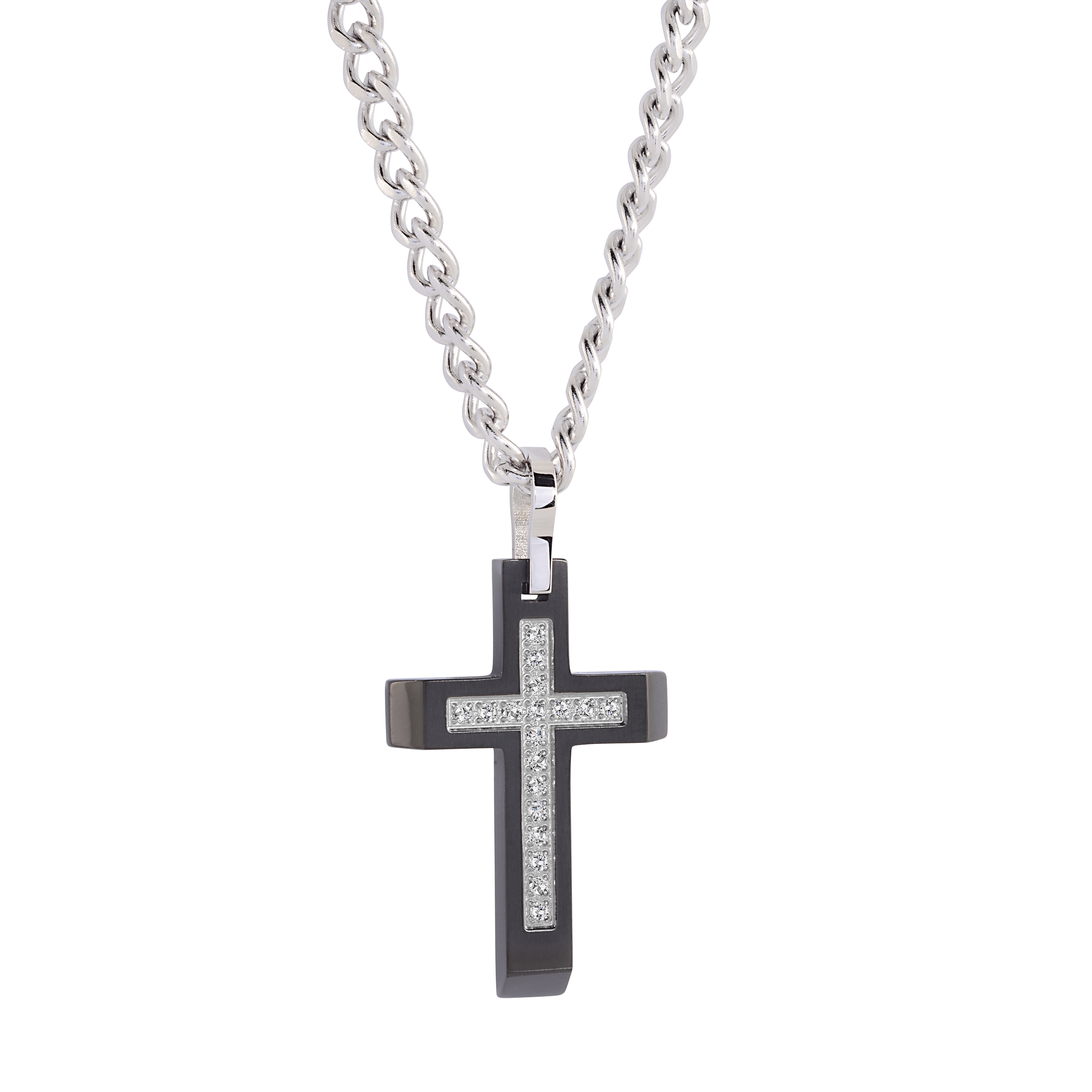 Studded Cross Pendant