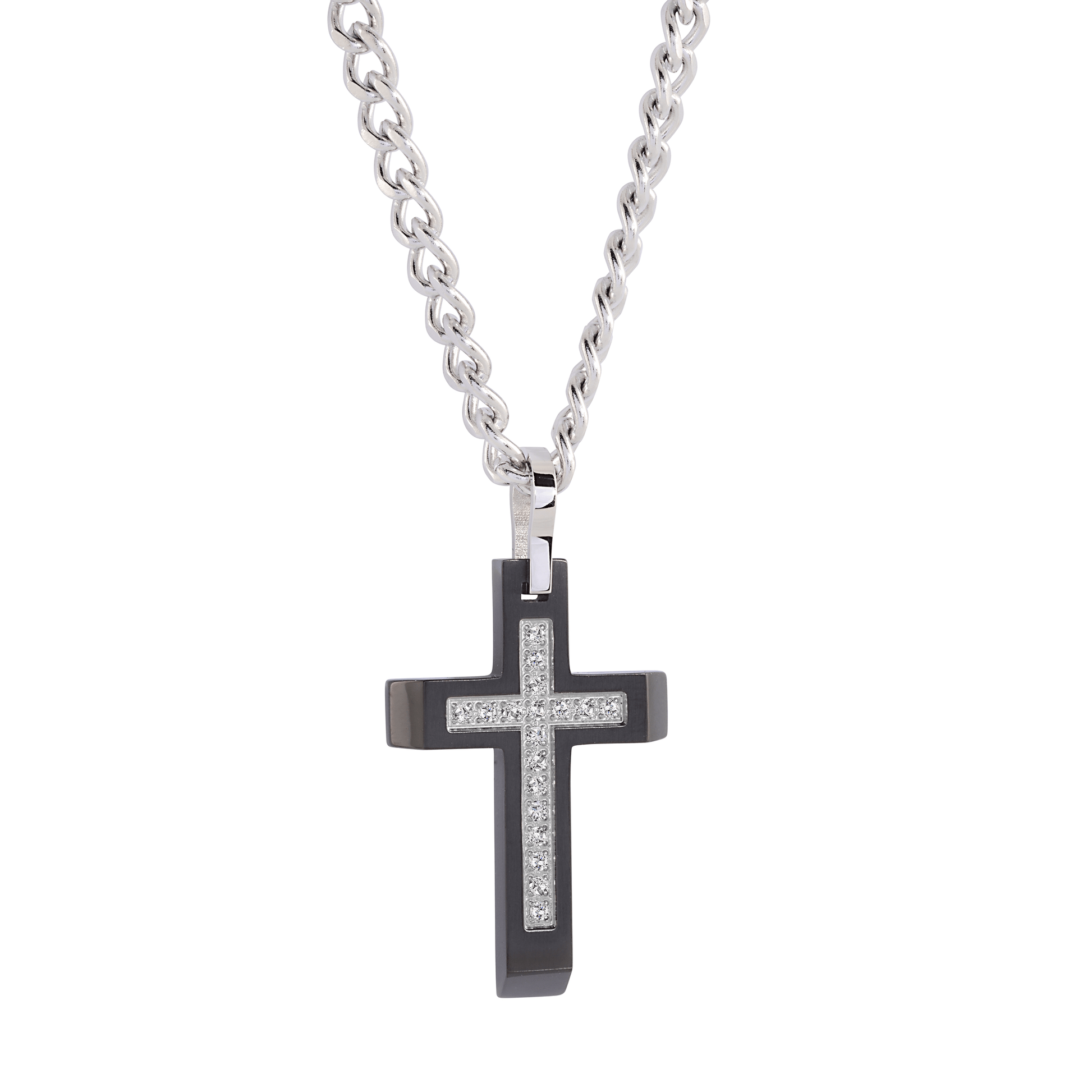 Studded Cross Pendant