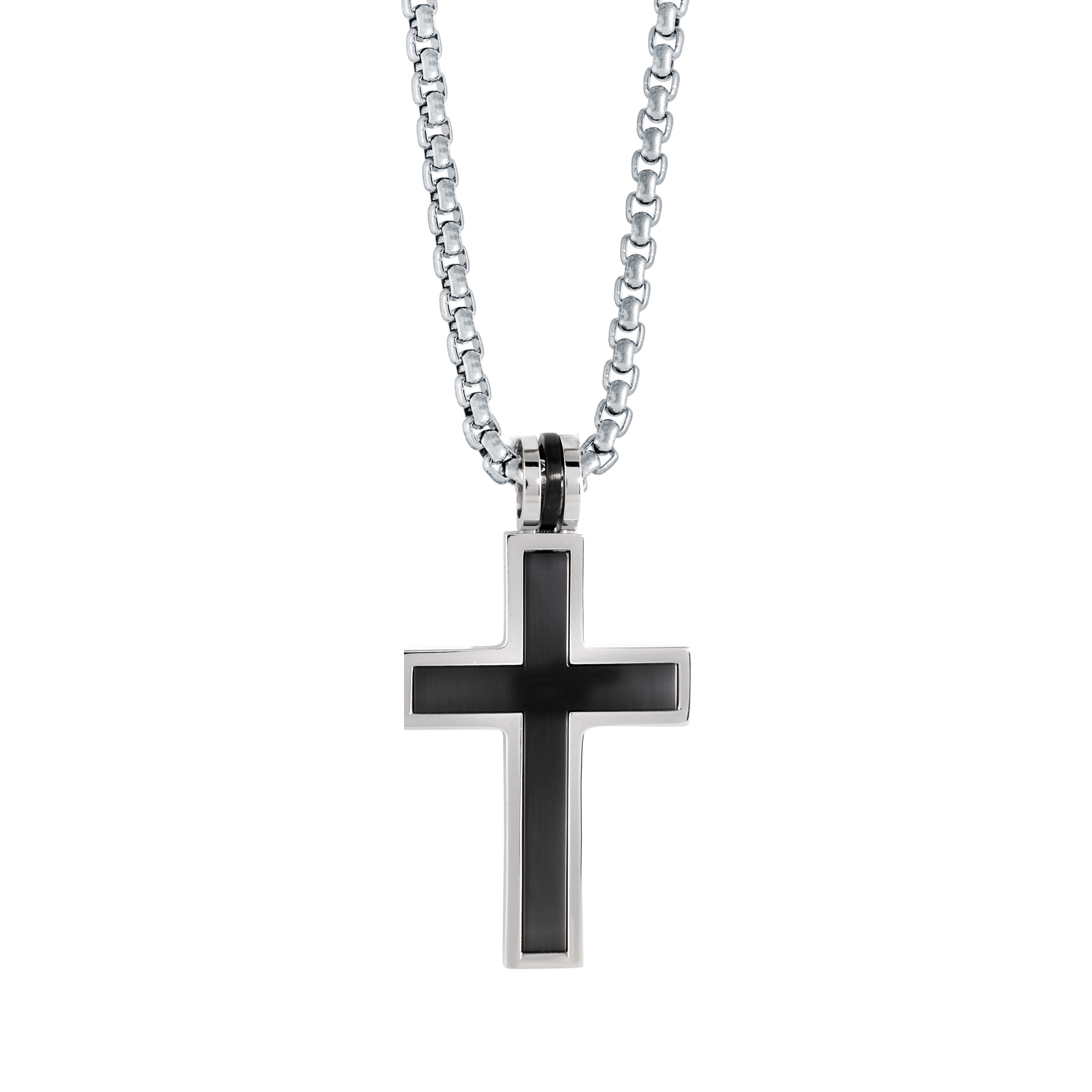 Inlay Cross Pendant