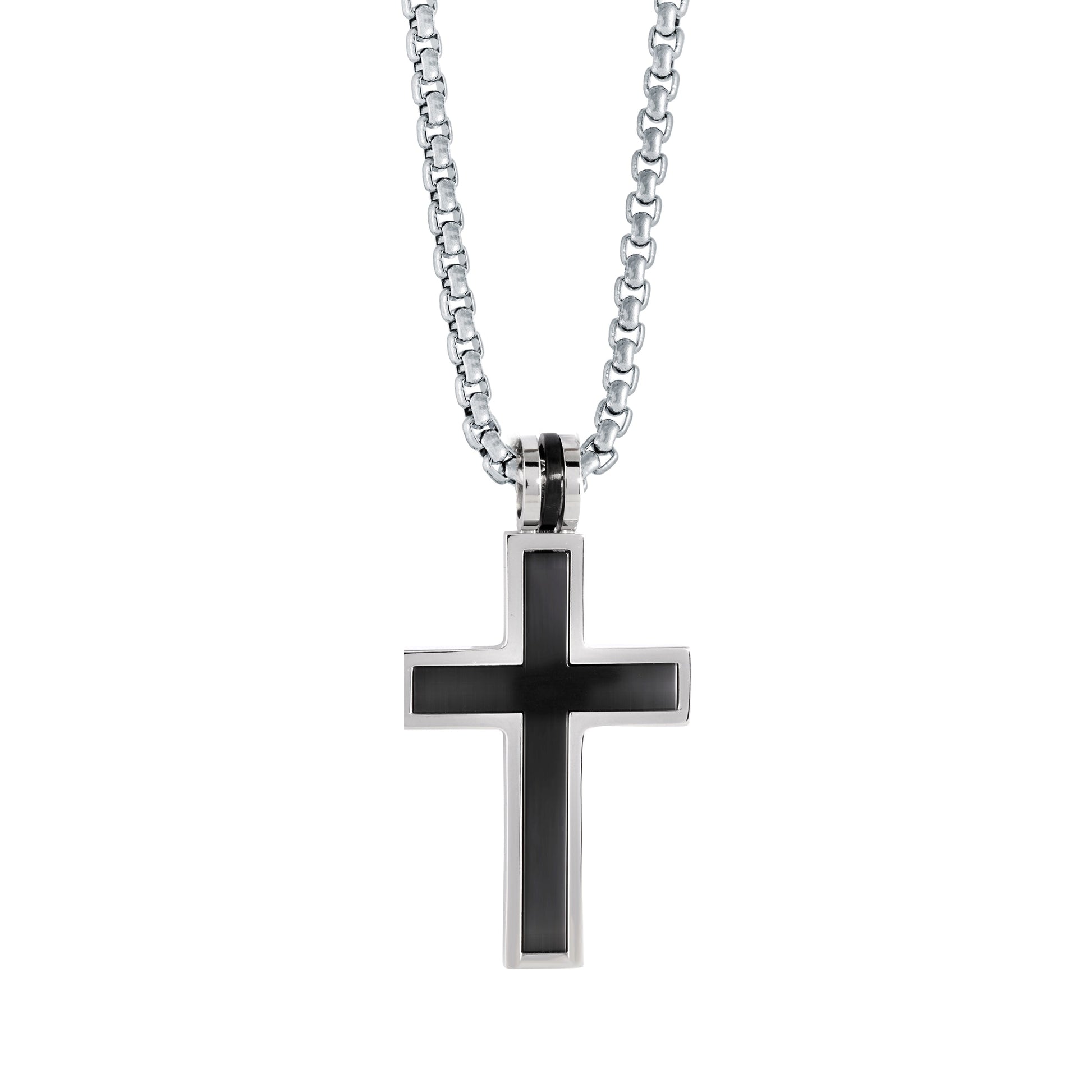 Inlay Cross Pendant