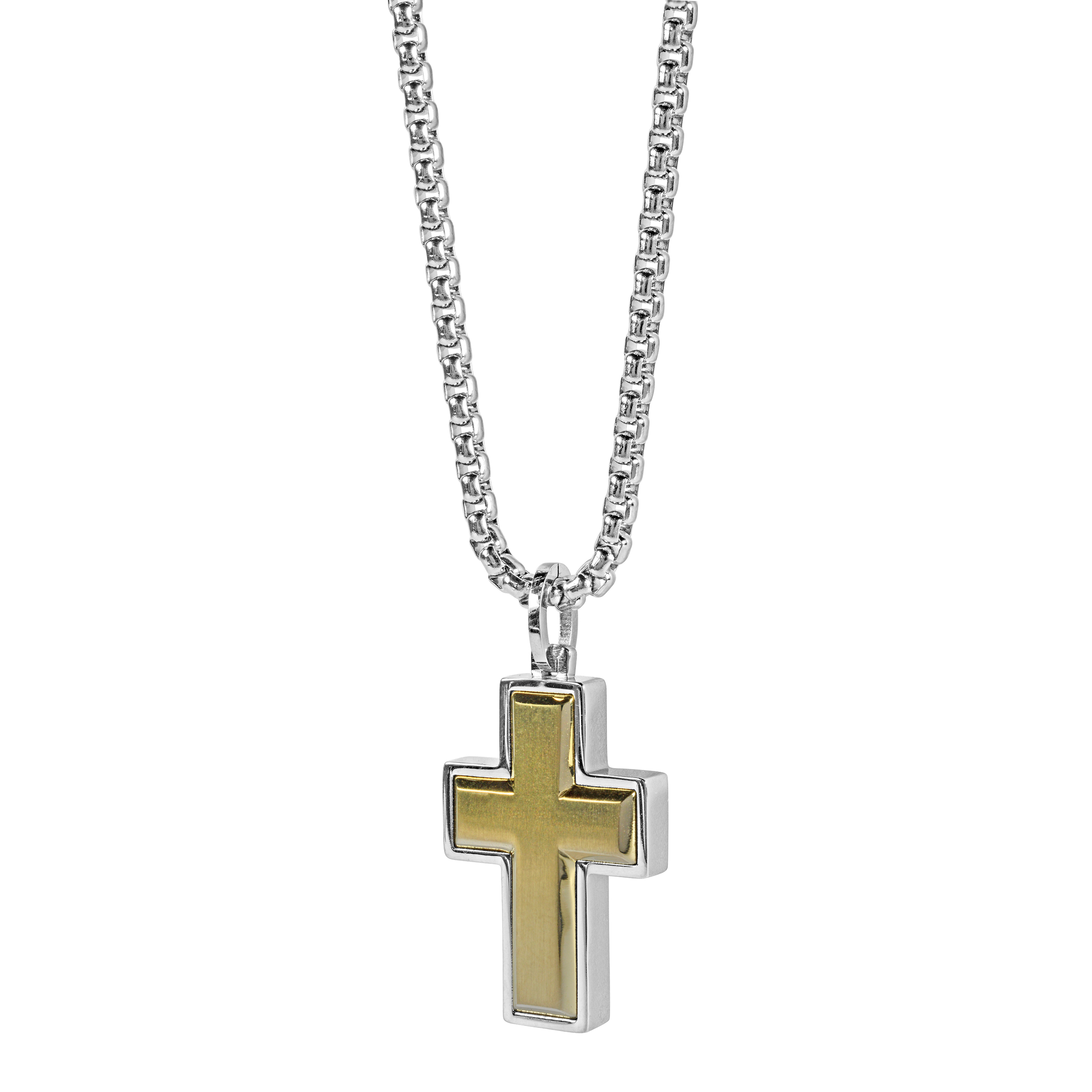 Edged Cross Pendant