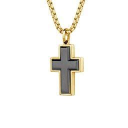Edged Cross Pendant