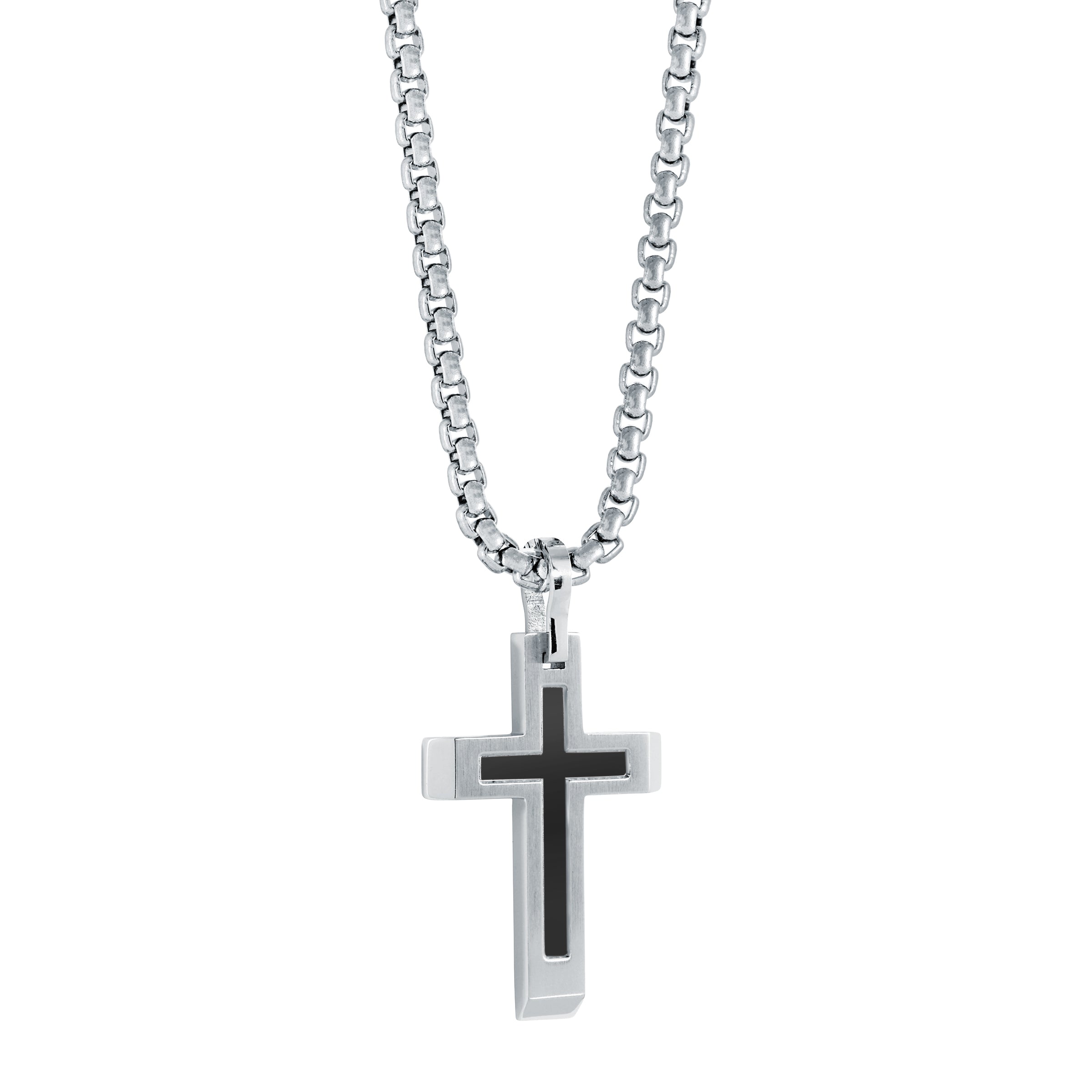 Matte Centre Cross Pendant