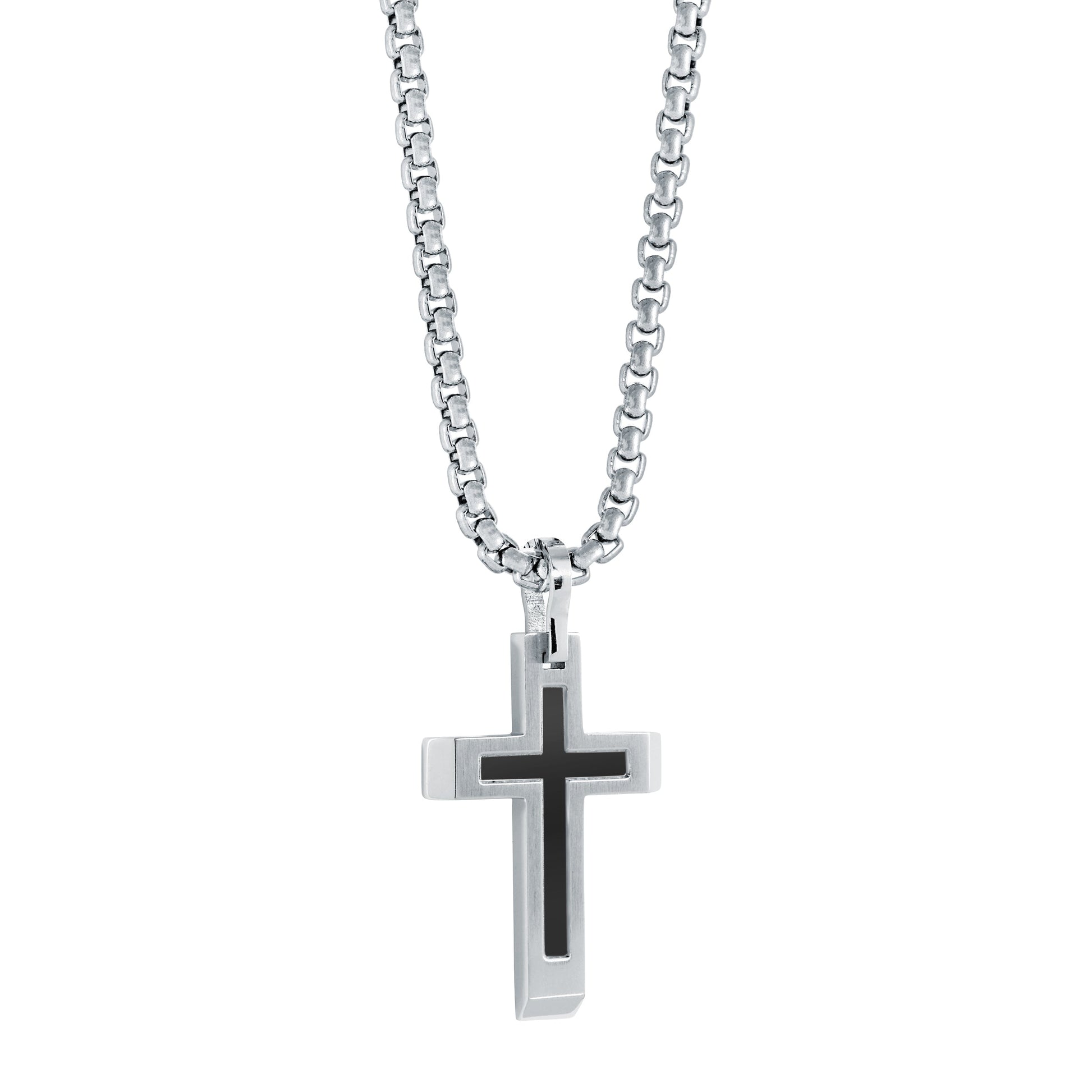Matte Centre Cross Pendant