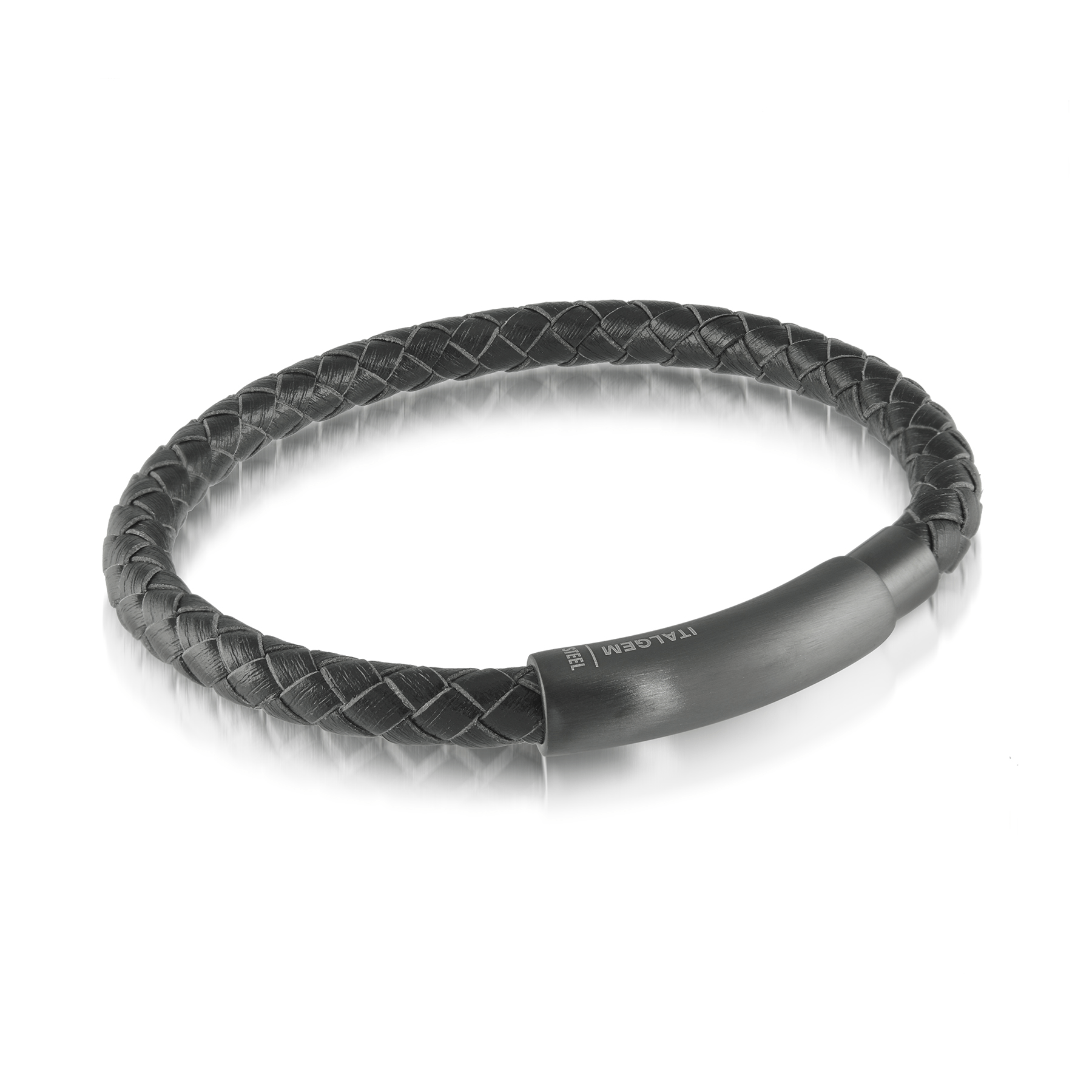 Matte Clasp Leather Bracelet 6mm