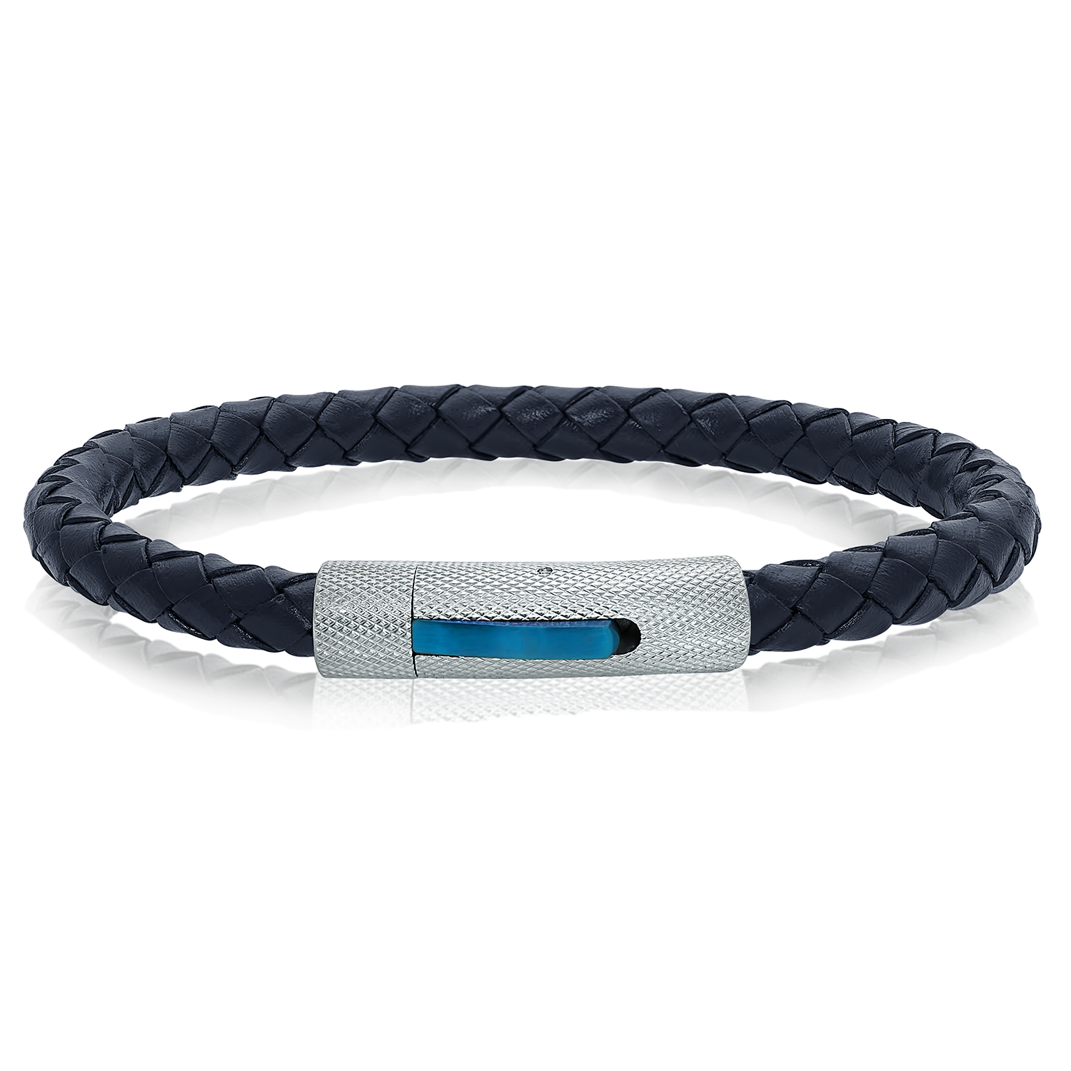 Knurled Leather Bracelet