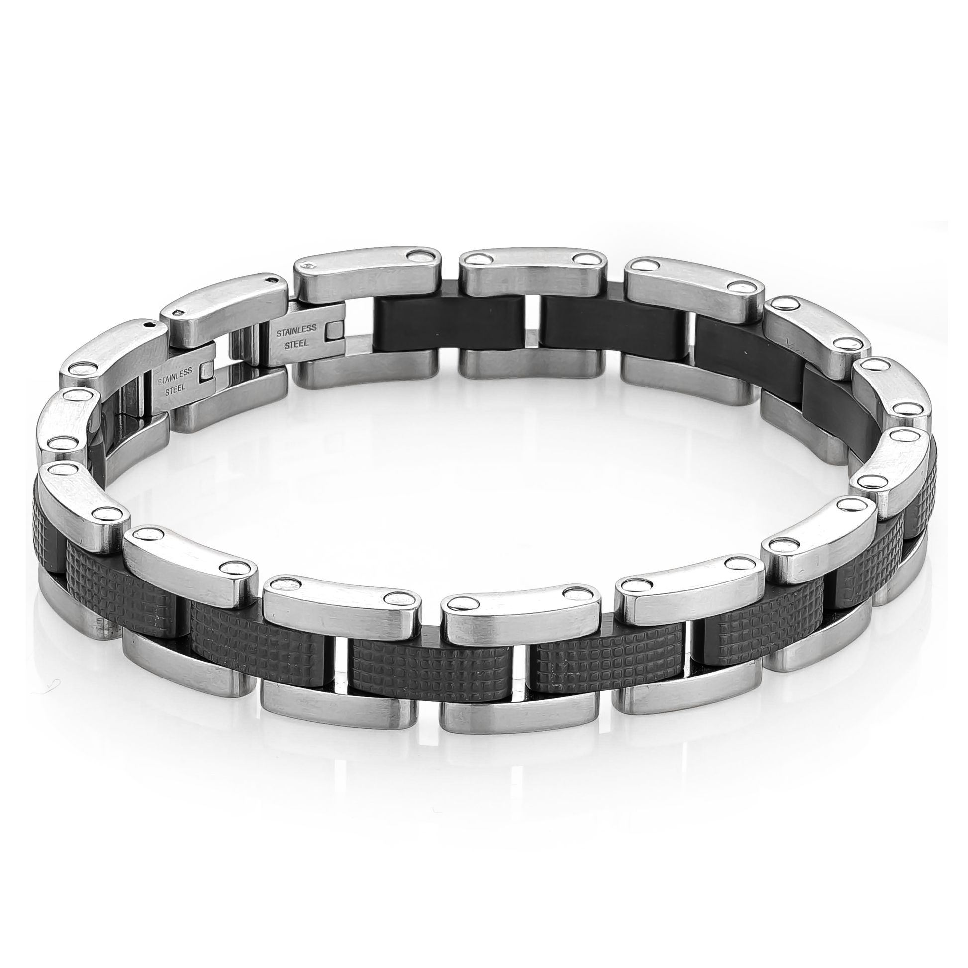 Textured Steel Bracelet