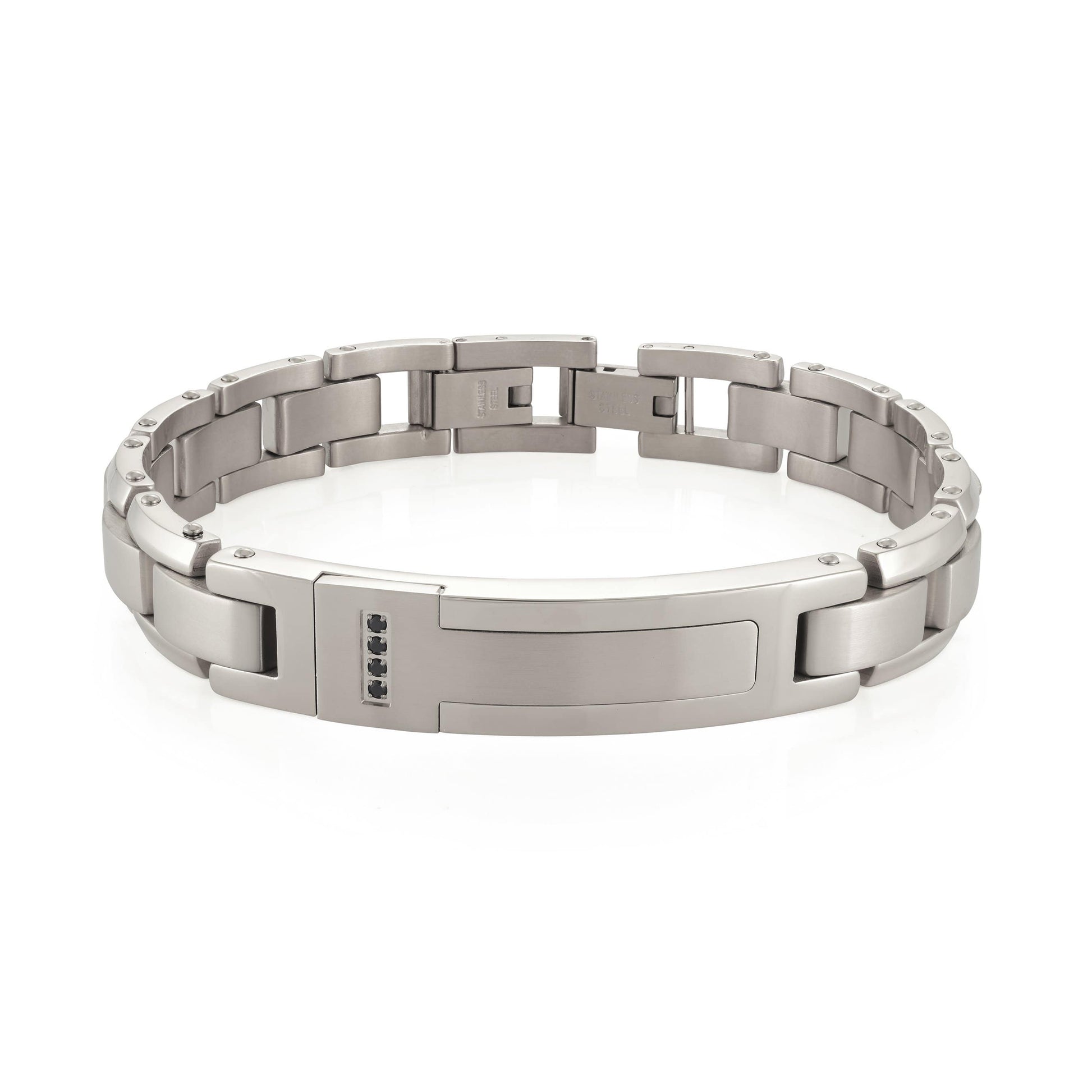 Studded T-Plate Bracelet 12mm