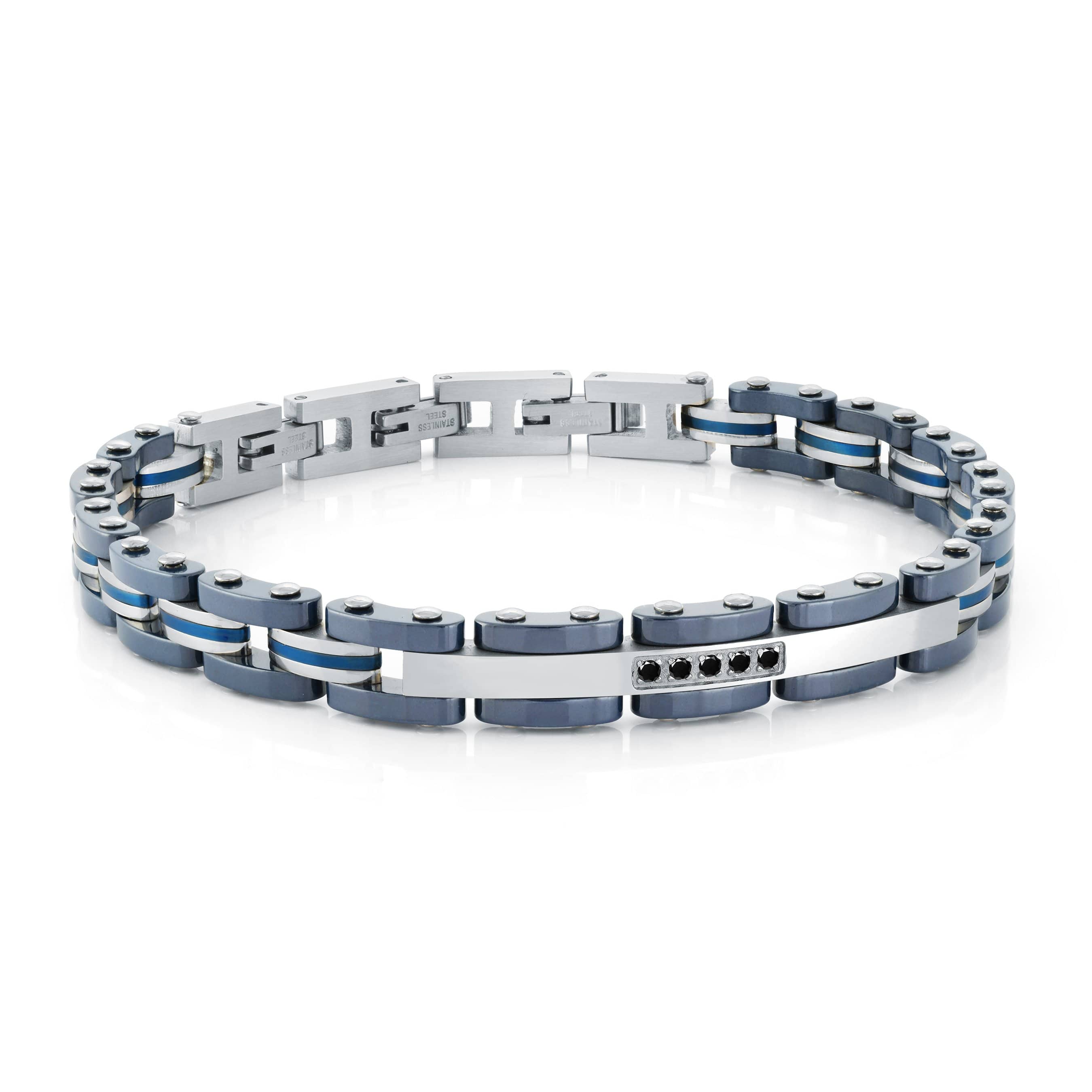 Studded Steel Bracelet 7mm