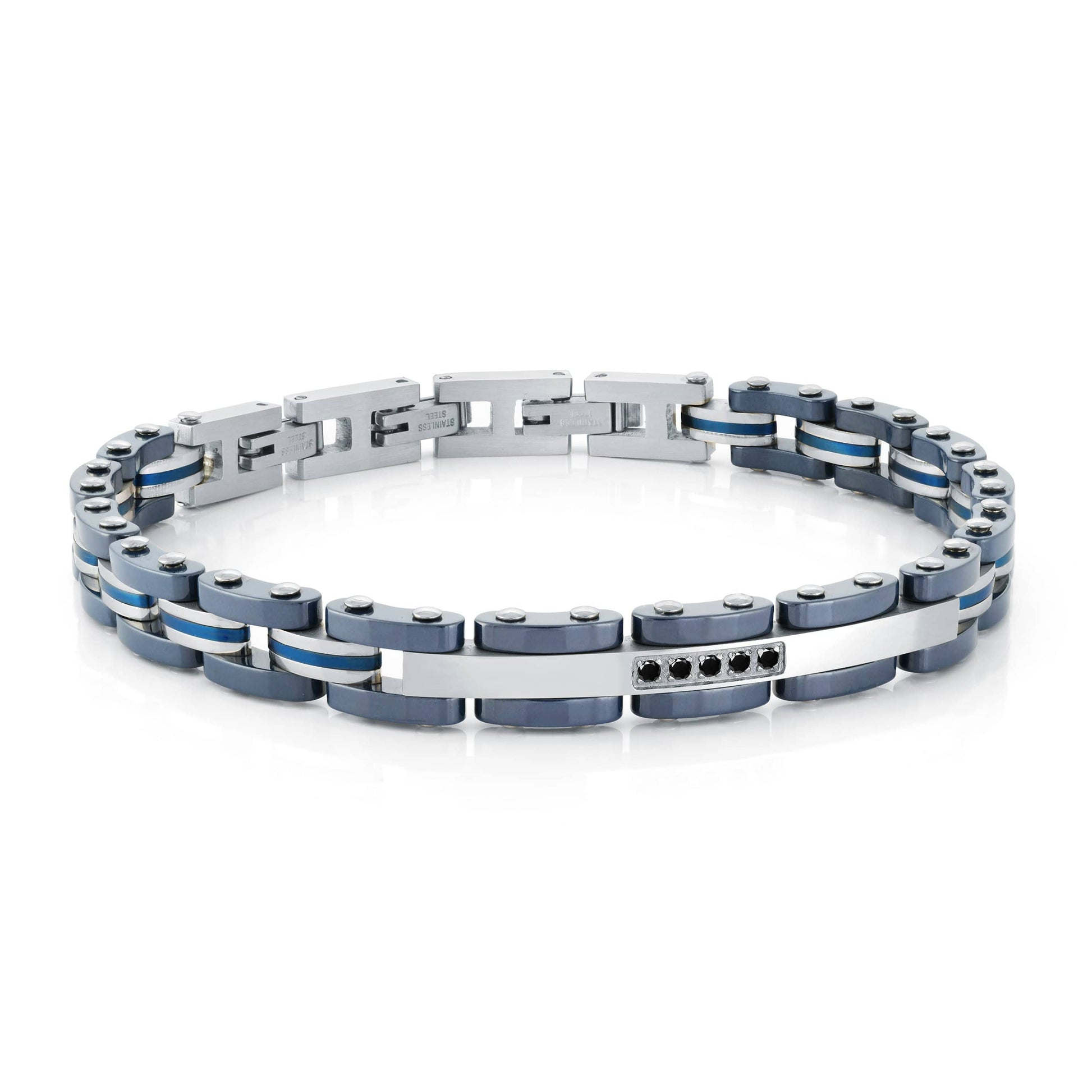 Studded Steel Bracelet 7mm