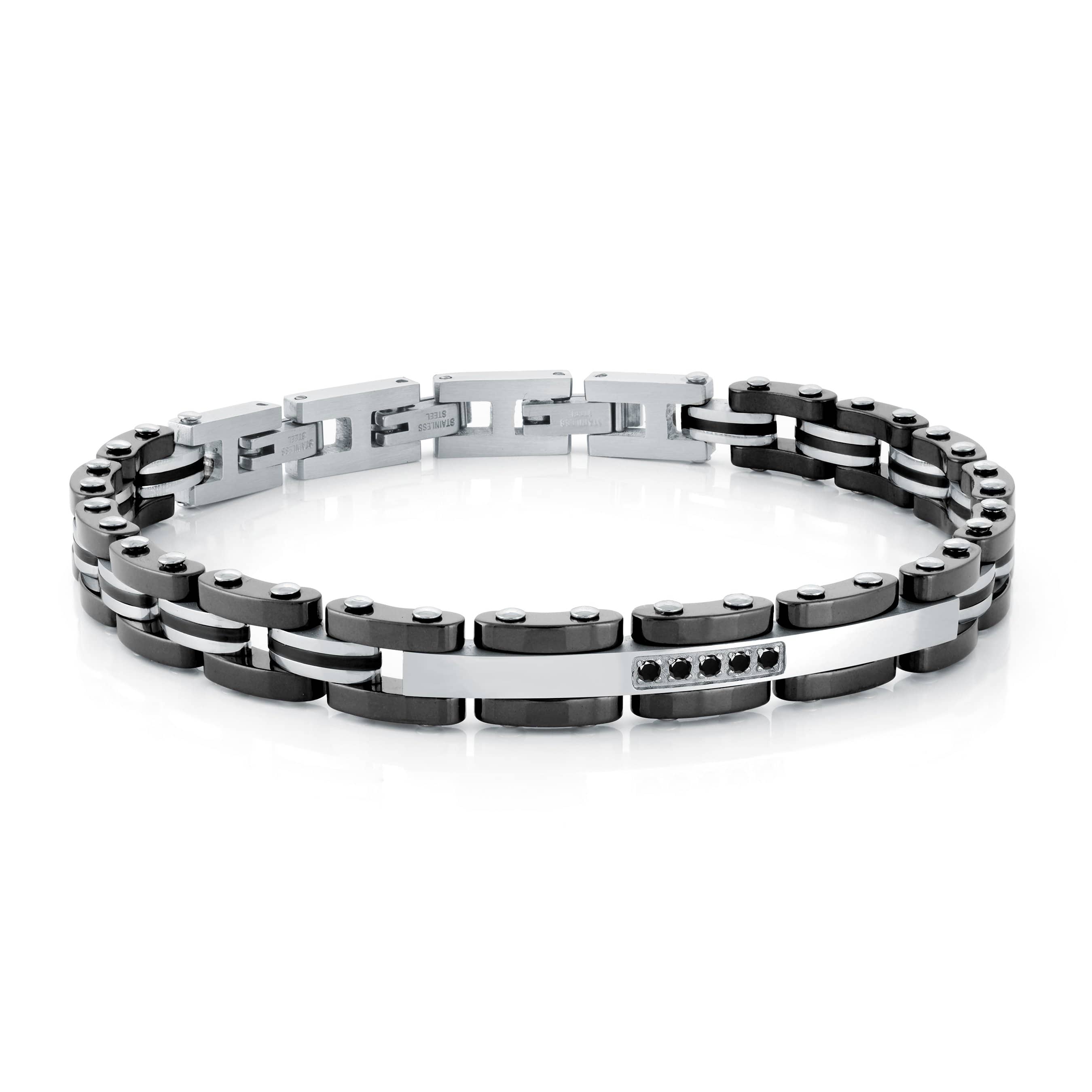 Studded Steel Bracelet 7mm
