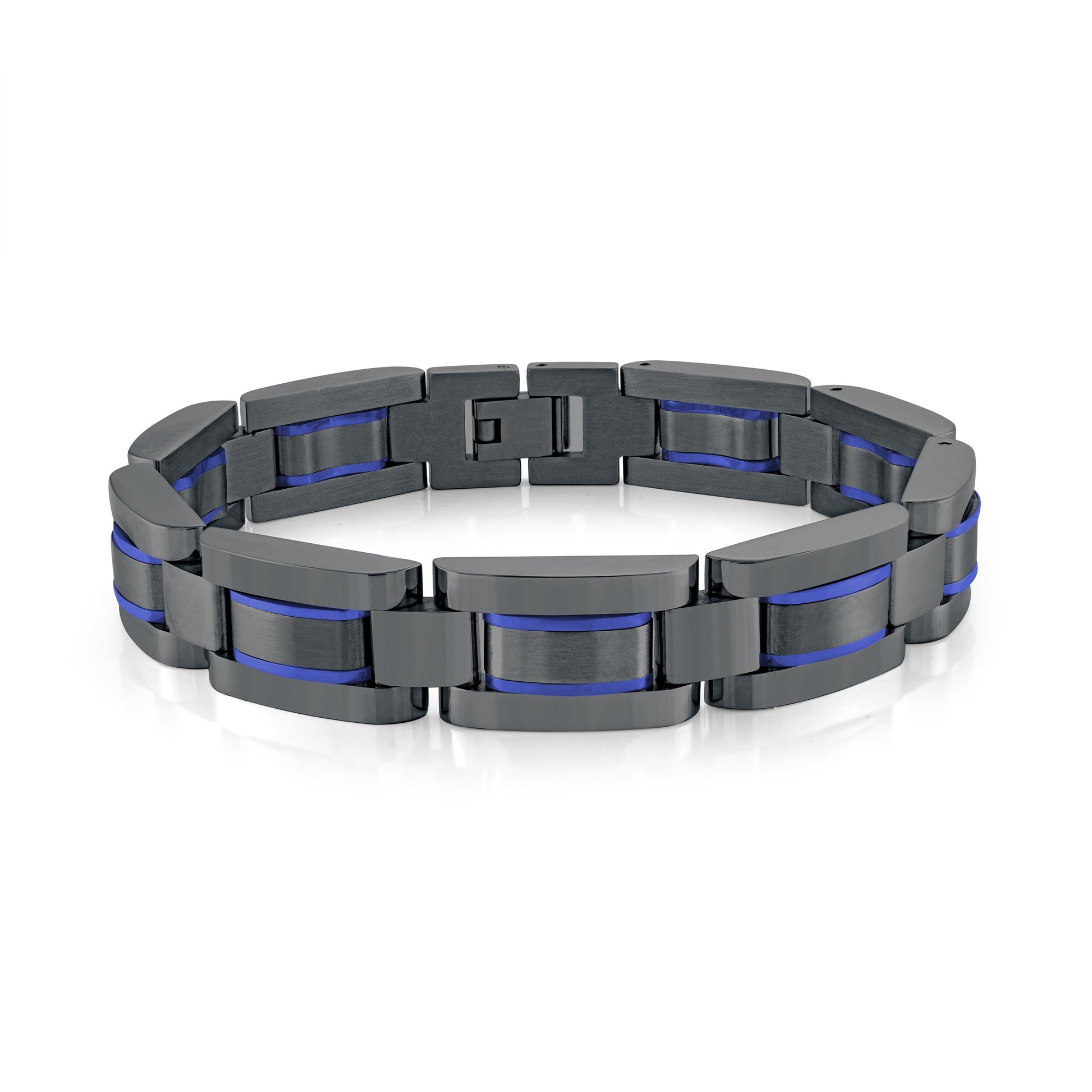 Outer Stripe Link Bracelet 12mm