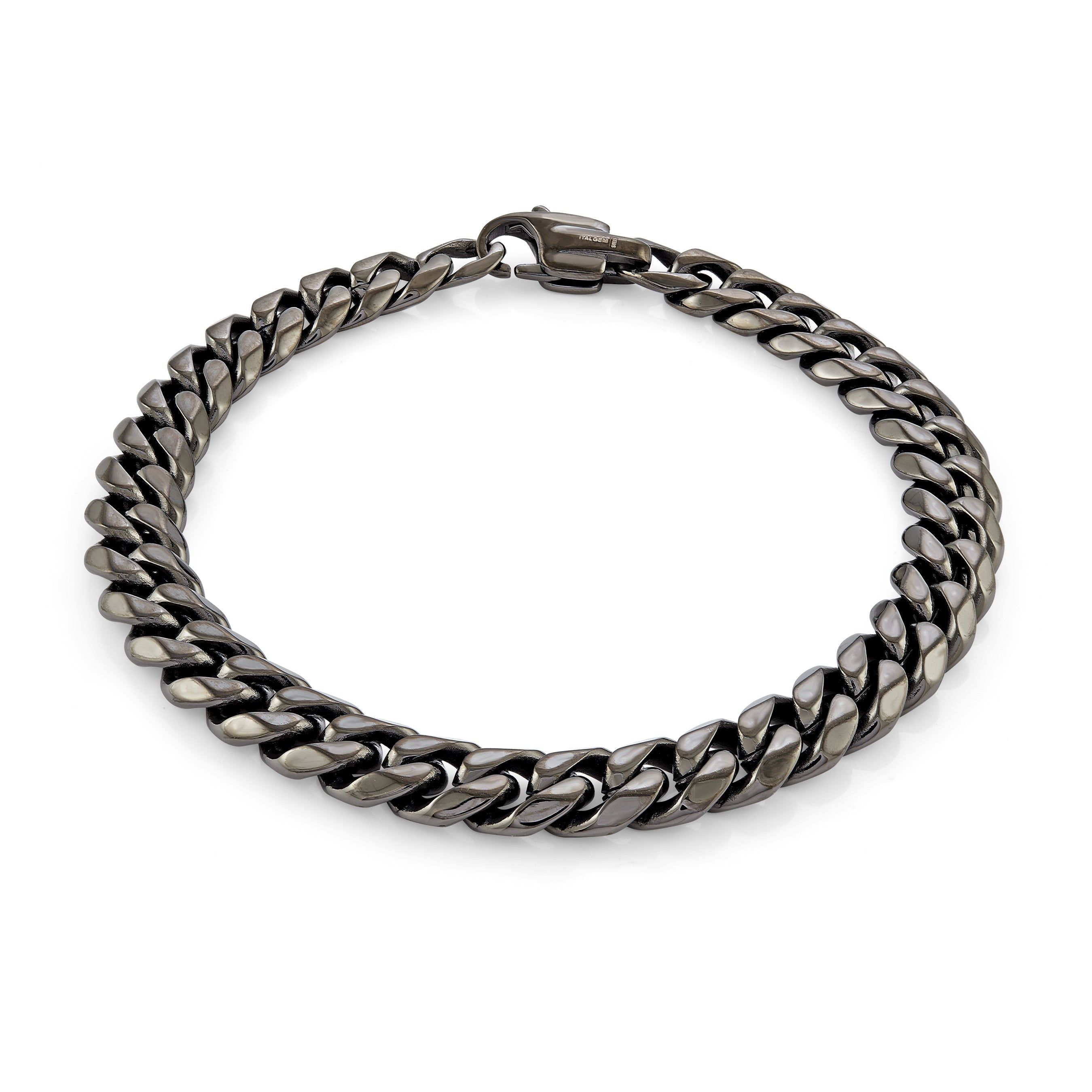 Black Cuban Link Bracelet 7.7mm