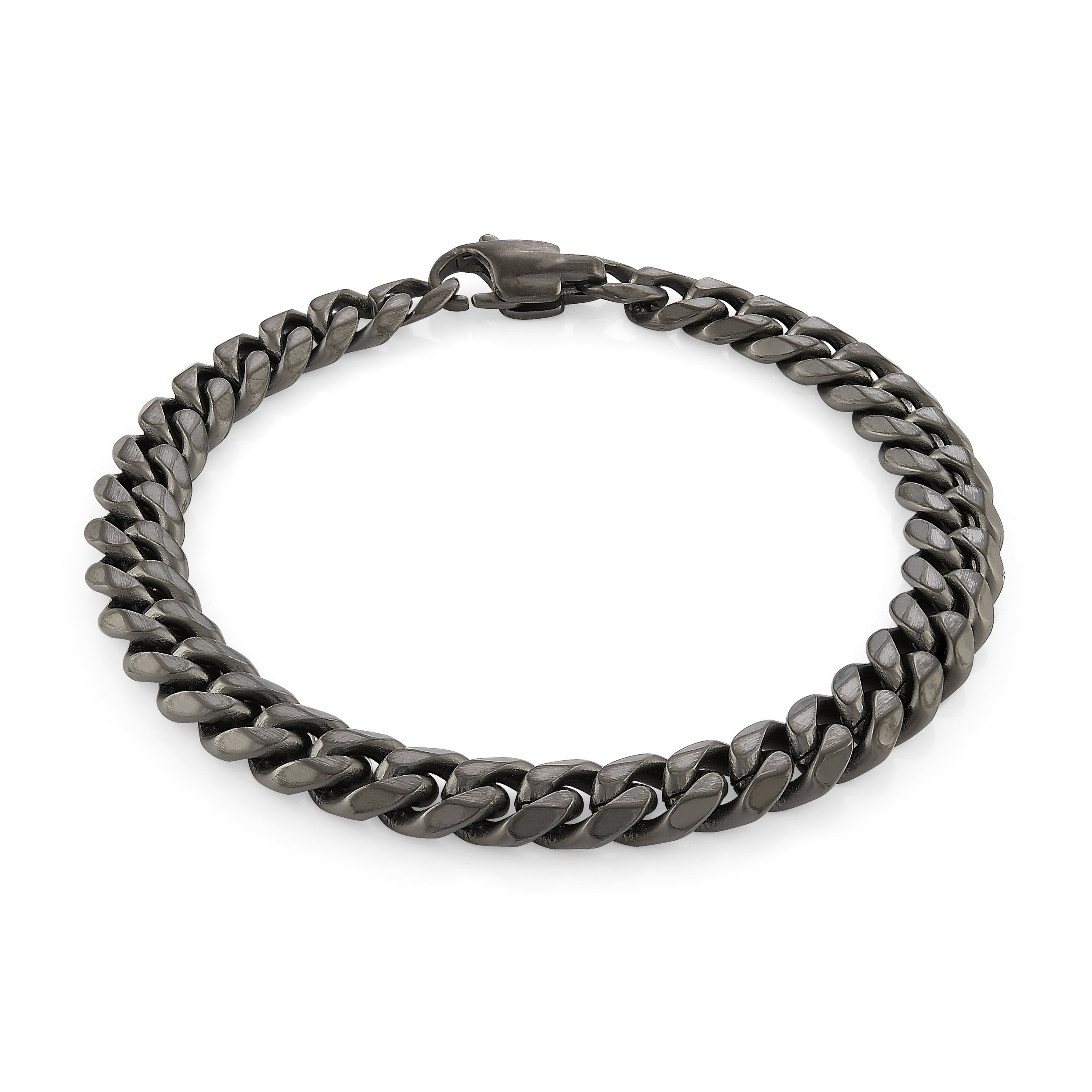 Black Cuban Link Bracelet 7.7mm